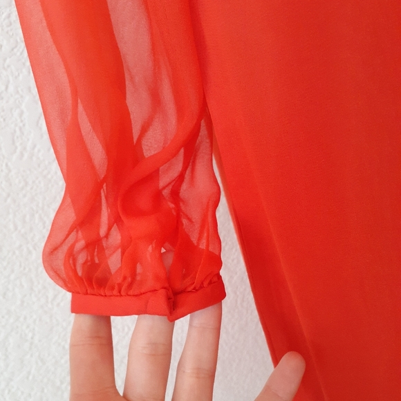 Vicky Vaughn 1960s bright orange tunic dress - Picture 9 of 10